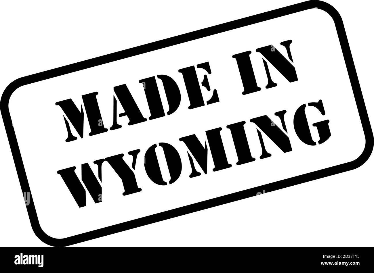 Made in Wyoming state sign in rubber stamp style vector Stock Vector