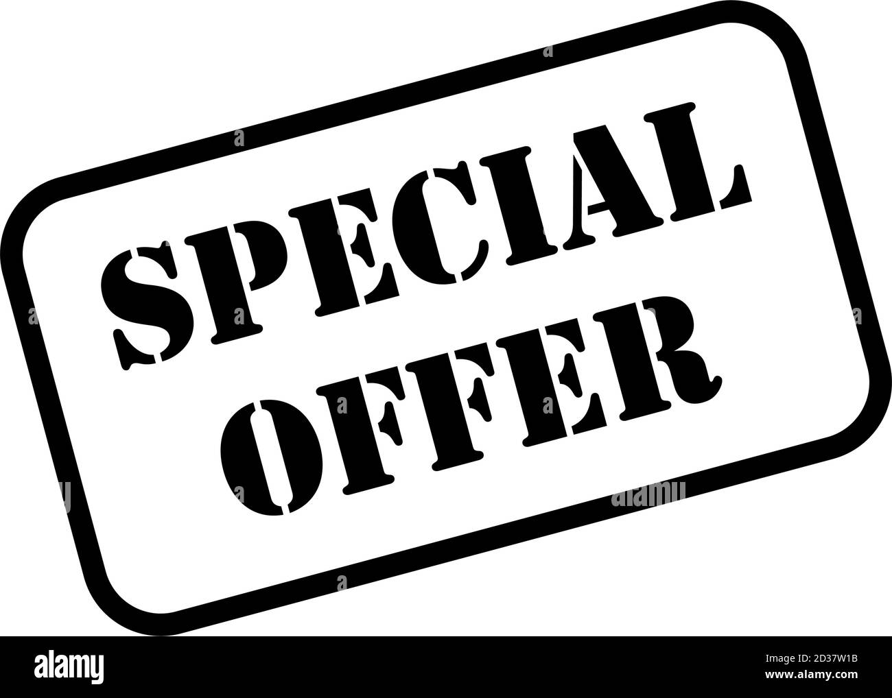 Special offer sign in rubber stamp style vector Stock Vector Image