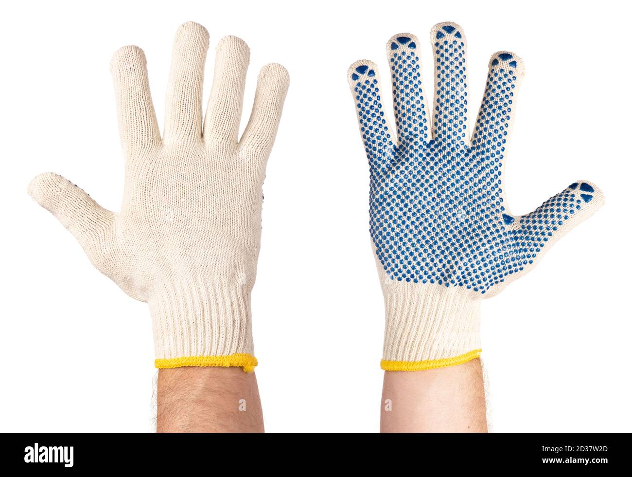 Male hand wearing working glove Stock Photo Alamy