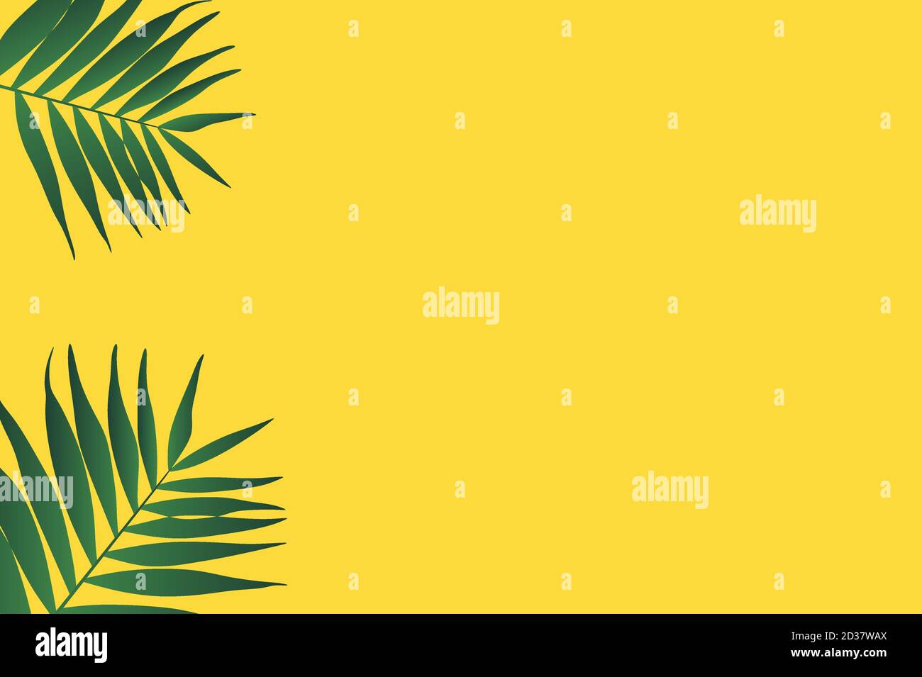 Seamless pattern with tropical leaf palm . Vector illustration. Stock Vector