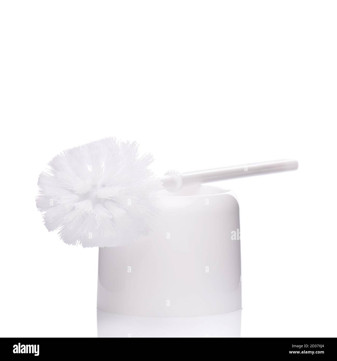 White Toilet Brush Stock Photo Alamy