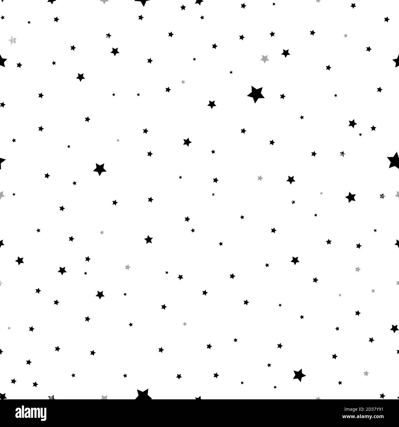 Falling stars seamless pattern. Scandinavian vector texture with random