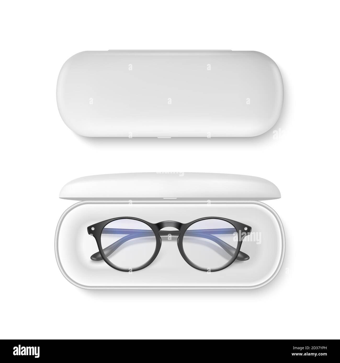 Glasses in black frames Cut Out Stock Images & Pictures - Alamy