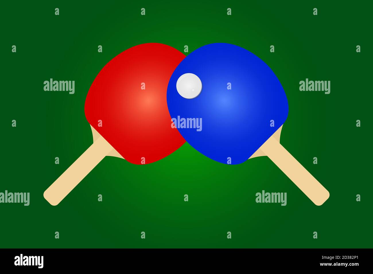 Ping pong table tennis 2 bats and a ball logo icon Stock Vector Image