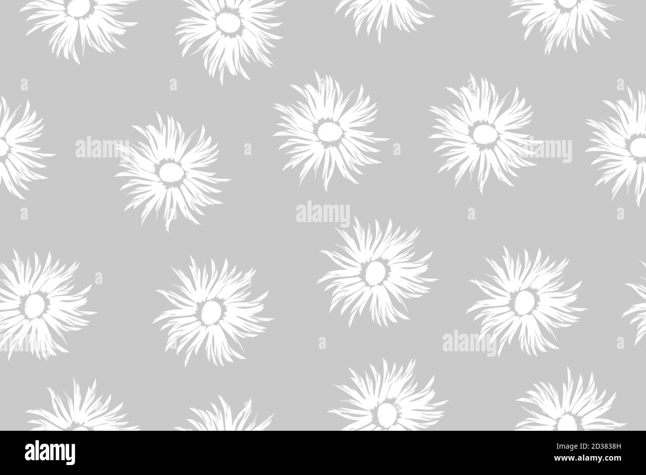 Drawing Vector Graphics With A Floral Pattern For Design Abstract White Flower Natural Design Isolated On Gray Background Stock Vector Image Art Alamy