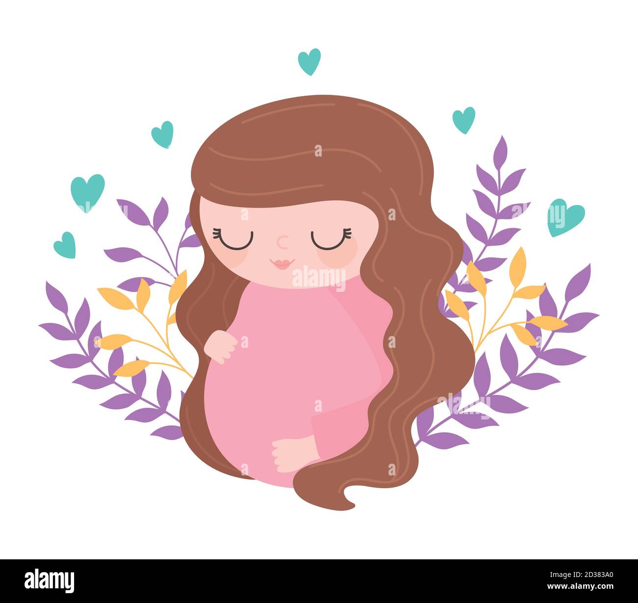 Maternity Portrait Pregnant Lady Logo Clip Art Illustration Portrait Logo Personalized Customized Vector Art