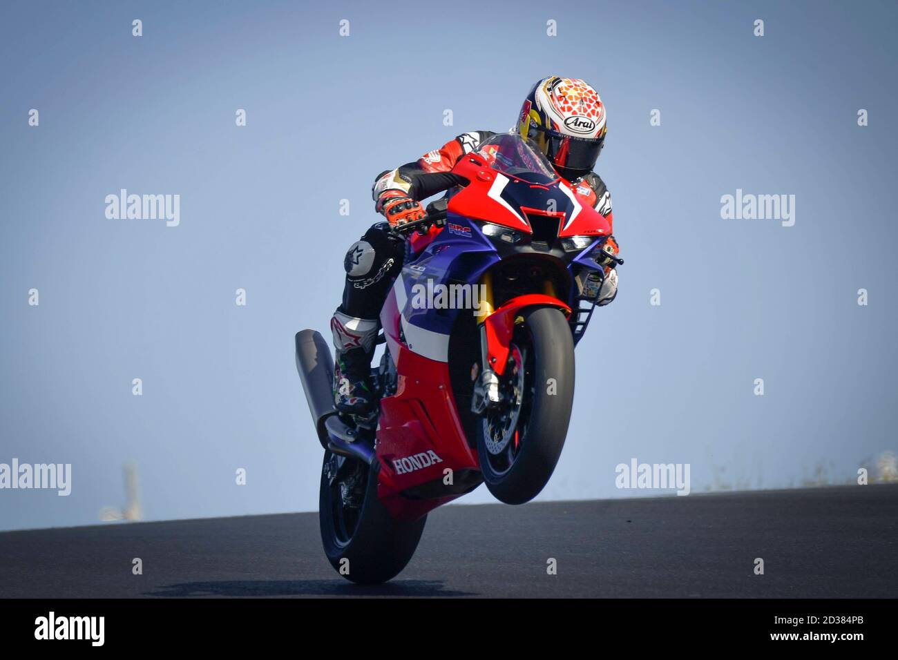 Portimao, Portugal. 08th Oct, 2020. Moto GP test in Portimao, Portugal, at  the Autodromo Internacional of Algarve, October 8, 2020 Test de Moto GP en  Portimao, Portugal, en el Autodromo Internacional de