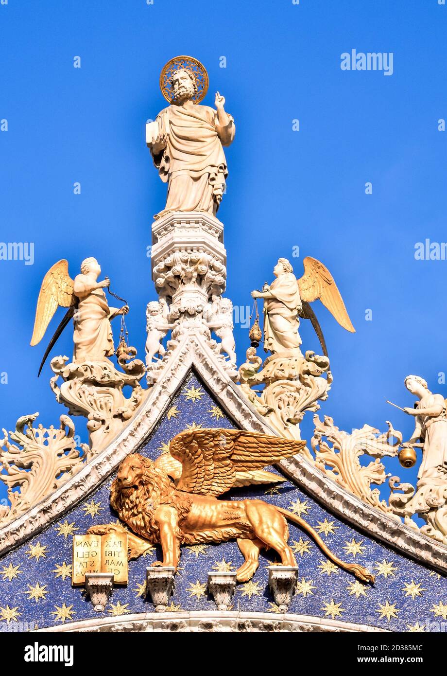 Famous san marco lion in Venice Italian City Stock Photo Alamy