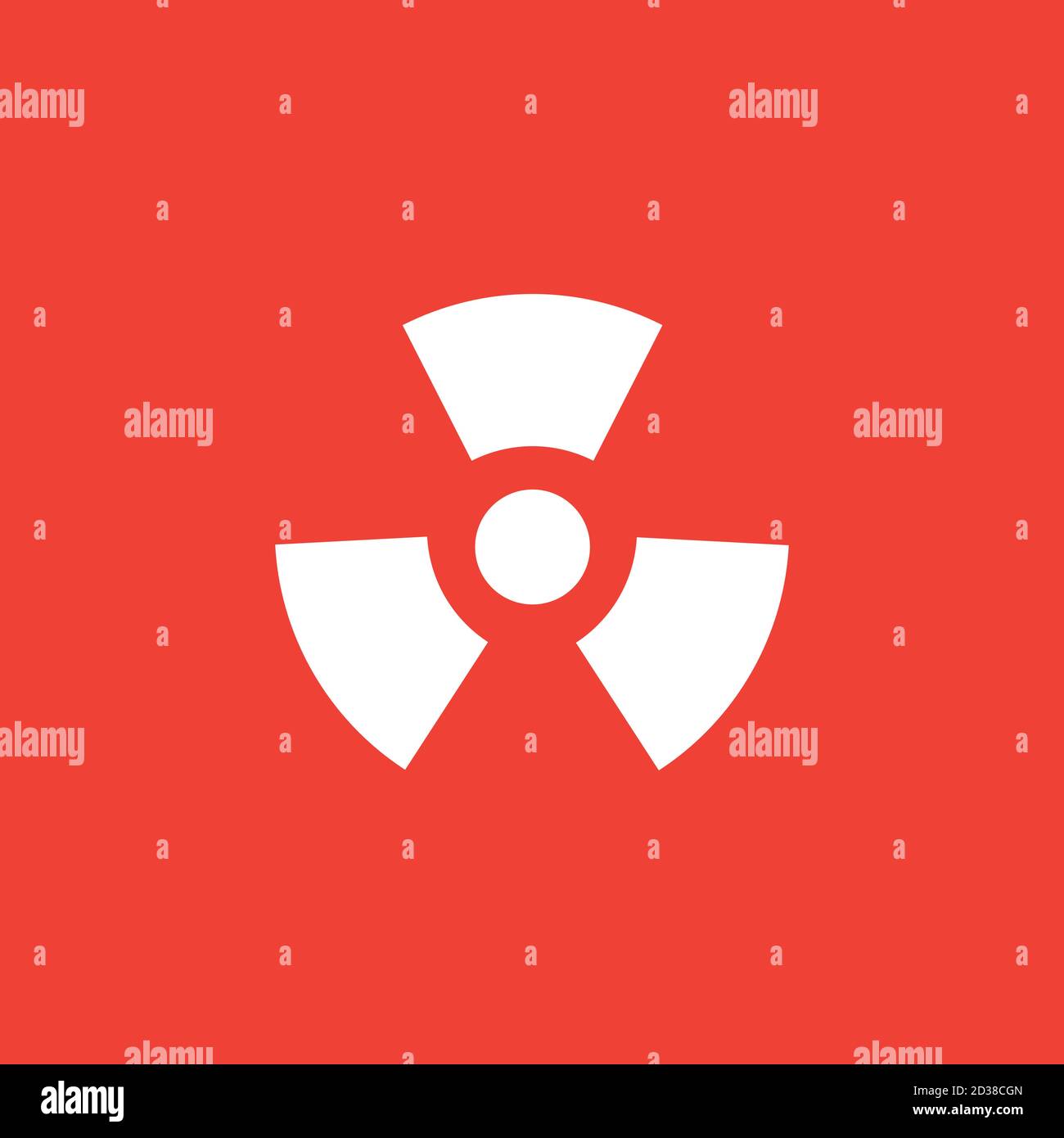 Propeller Icon On Red Background. Red Flat Style Vector Illustration. Stock Vector