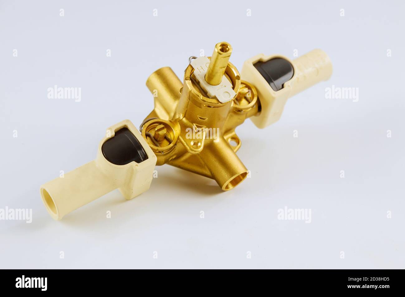 Bathroom in plumbing parts in the new shower mixer tap a selective