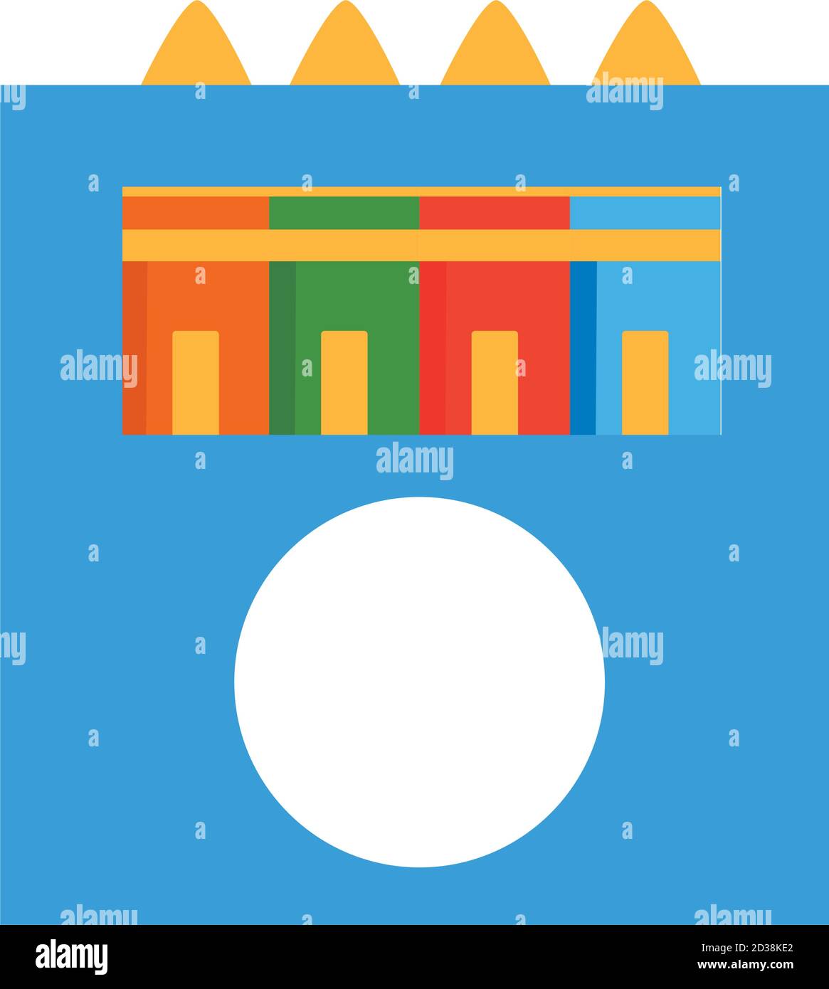 Box of crayons Stock Vector Images - Alamy