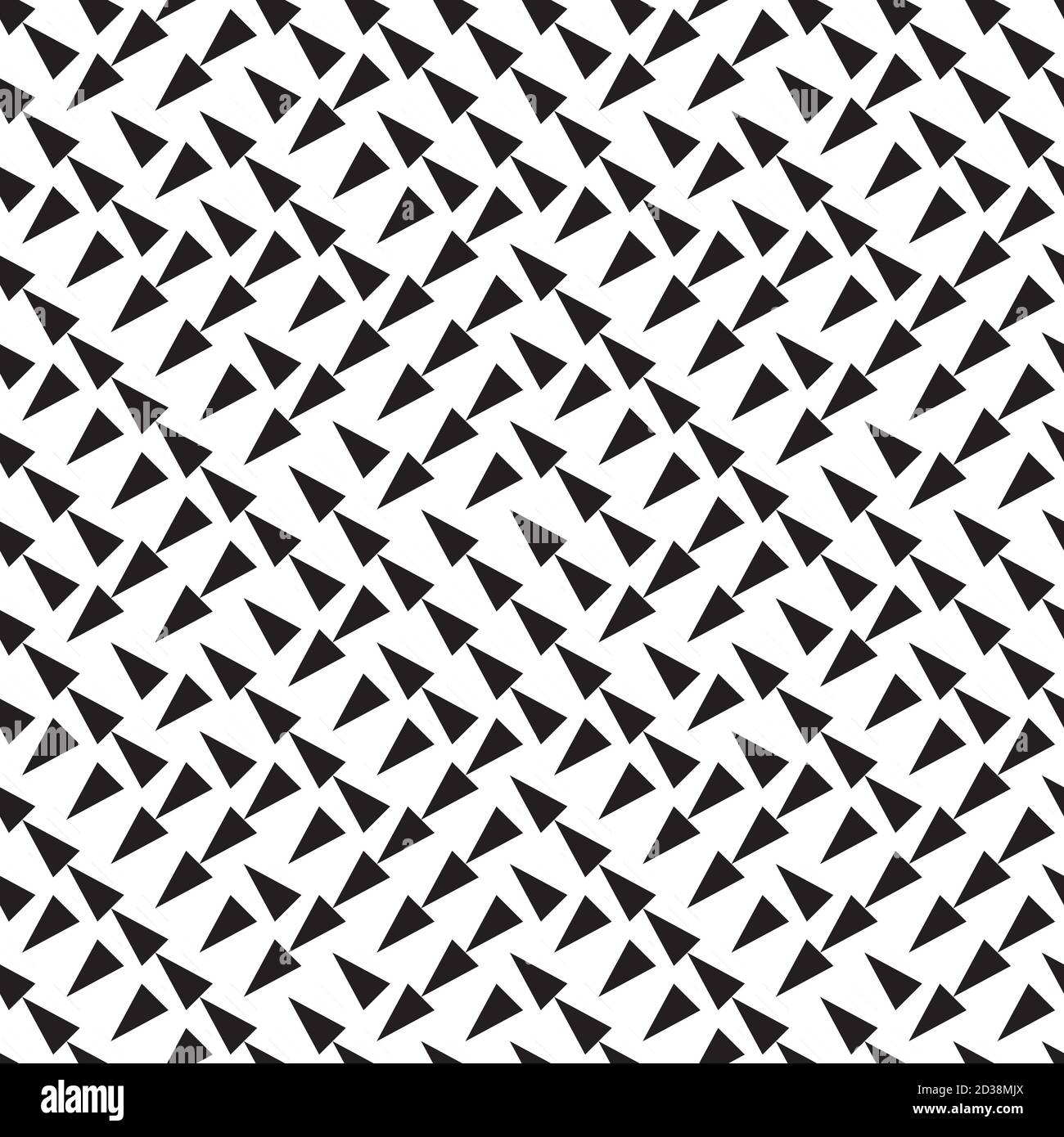 seamless pattern with black triangles Stock Vector