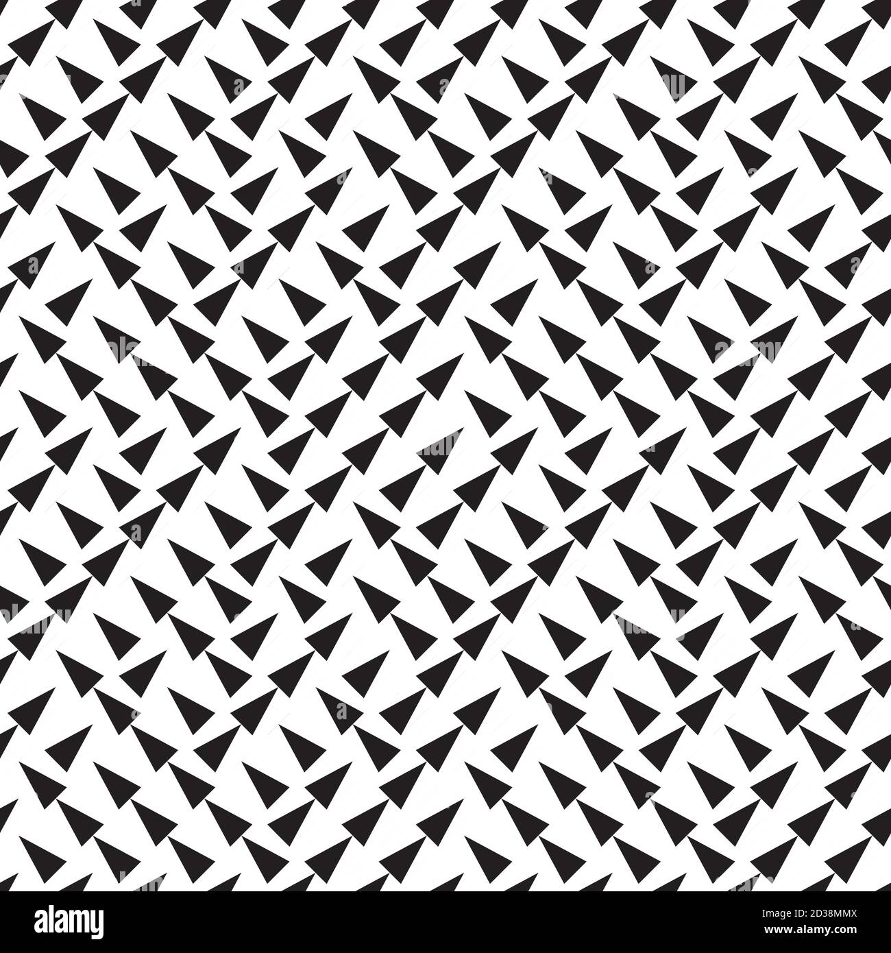 seamless pattern with black triangles Stock Vector