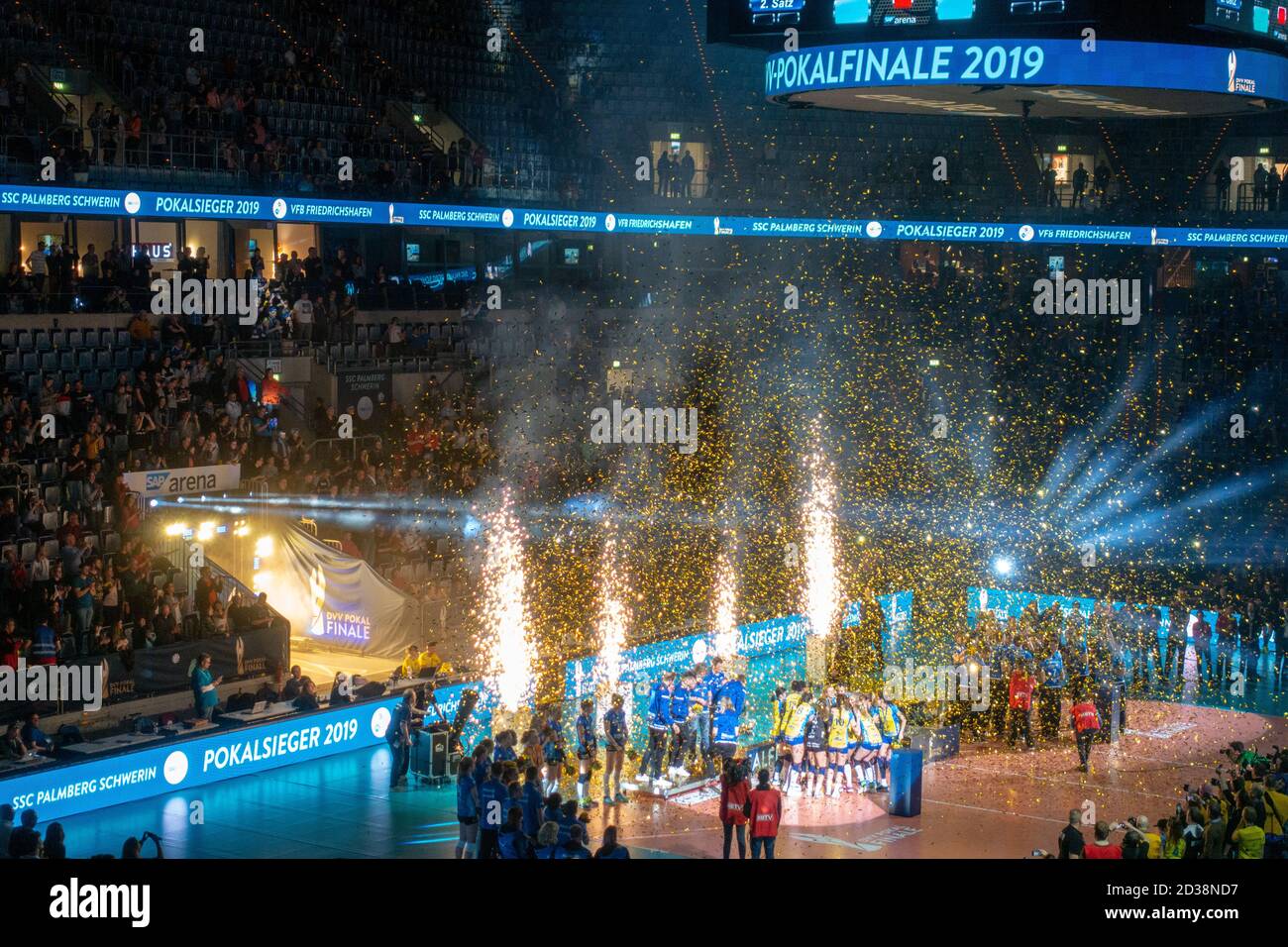 The Volleyball Cup Final in the SAP Arena in Mannheim Stock Photo - Alamy