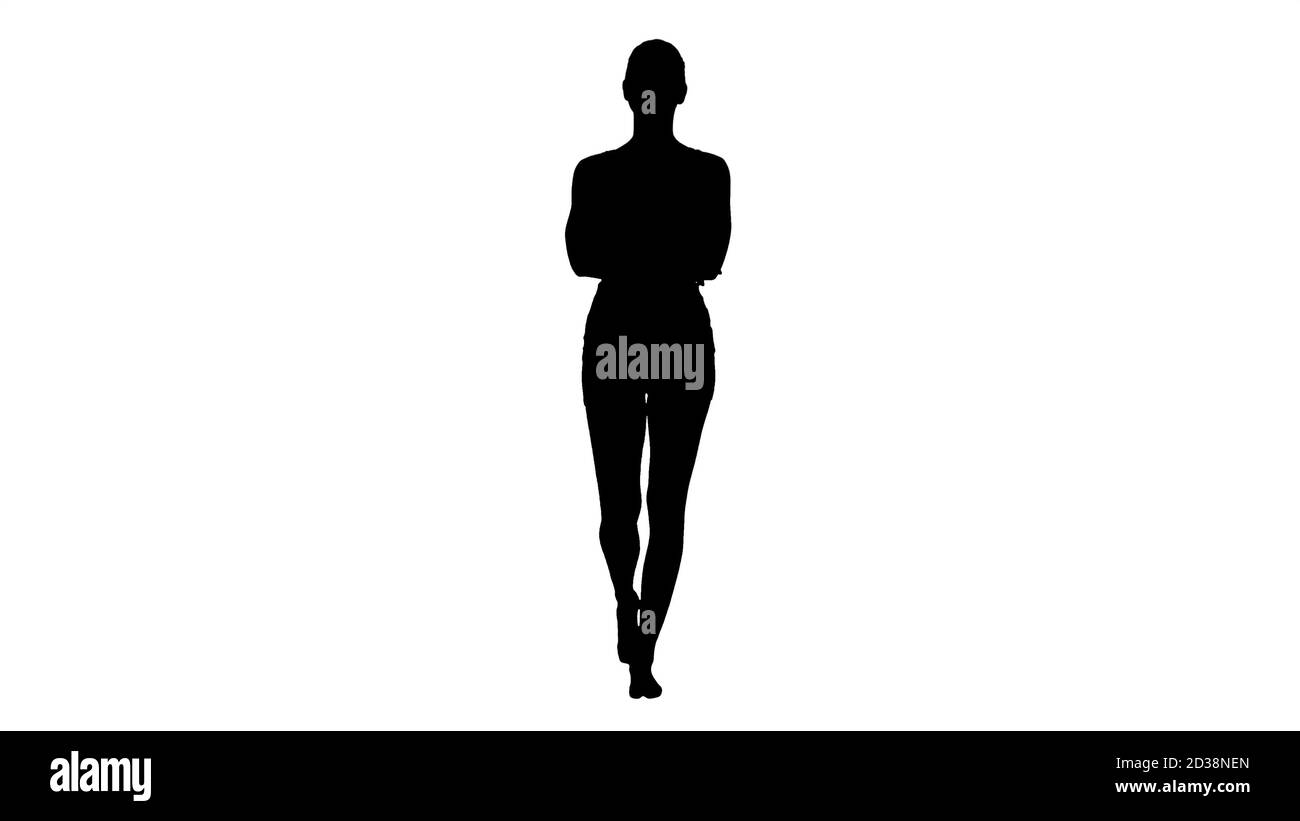 Woman Arms Crossed Silhouette High Resolution Stock Photography and ...