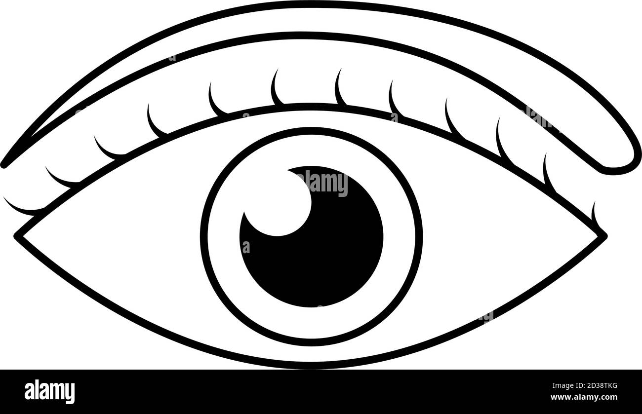 eye human line style icon vector illustration design Stock Vector Image ...