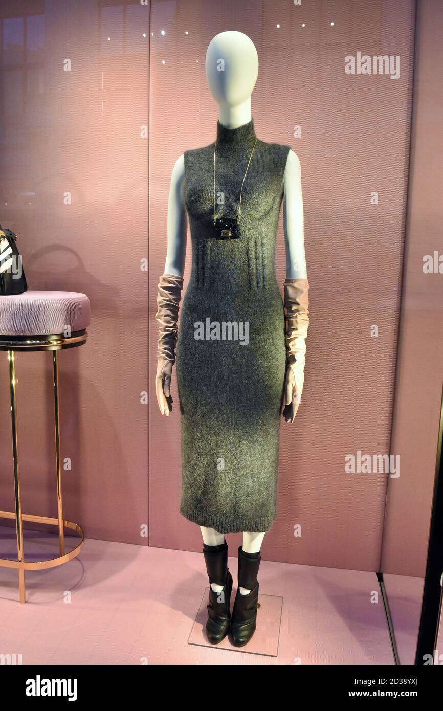 A SHOWCASE OF FENDI FASHION BOUTIQUE IN CONDOTTI STREET Stock Photo - Alamy