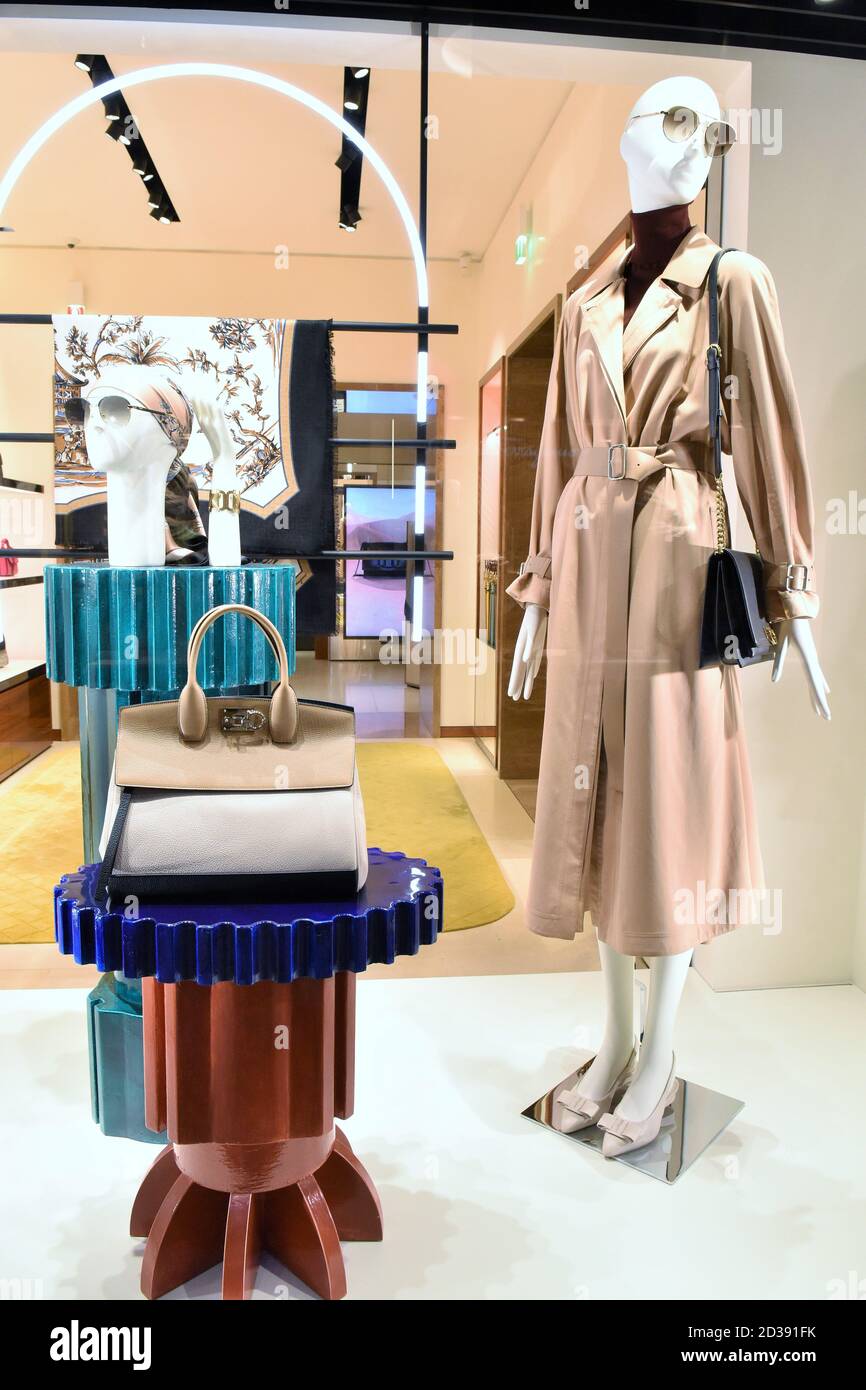A SHOWCASE OF SALVATORE FERRAGAMO FASHION BOUTIQUE IN CONDOTTI STREET ...