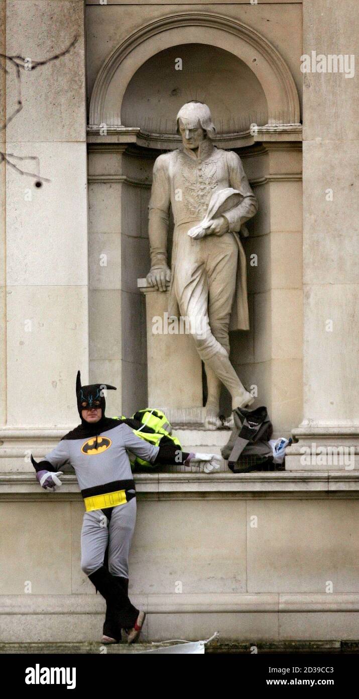 Batman robin on ledge foreign office hi-res stock photography and images -  Alamy