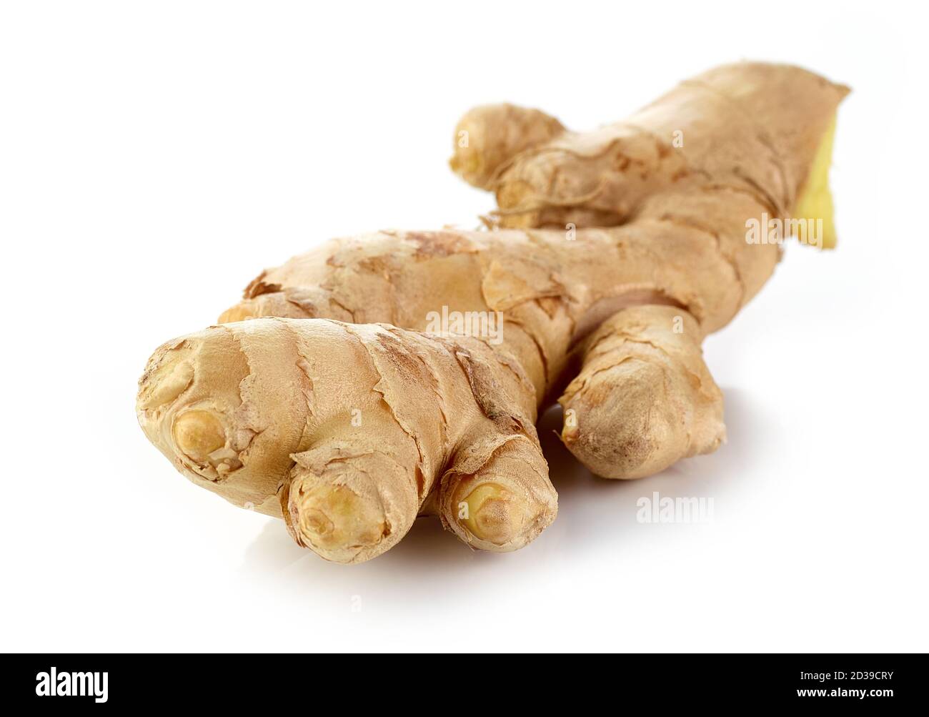 fresh ginger root isolated on white background Stock Photo