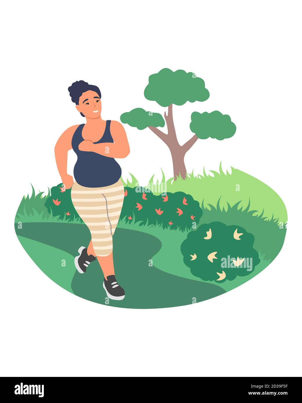 Fat Women Lose Weight With Jogging On Big Scale Health Care Concept Royalty  Free SVG, Cliparts, Vectors, and Stock Illustration. Image 41019046.