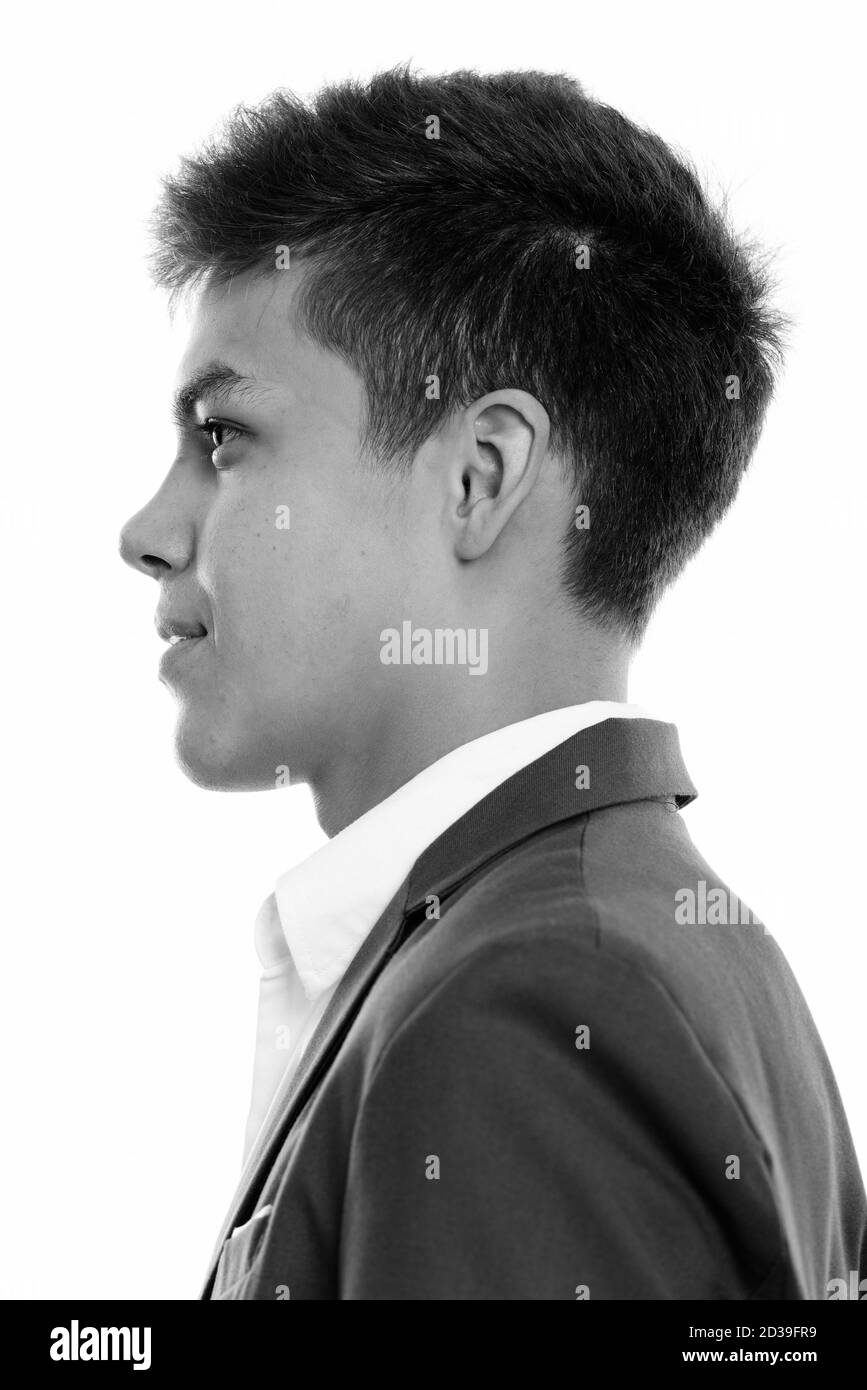 Boy side profile hi-res stock photography and images - Alamy