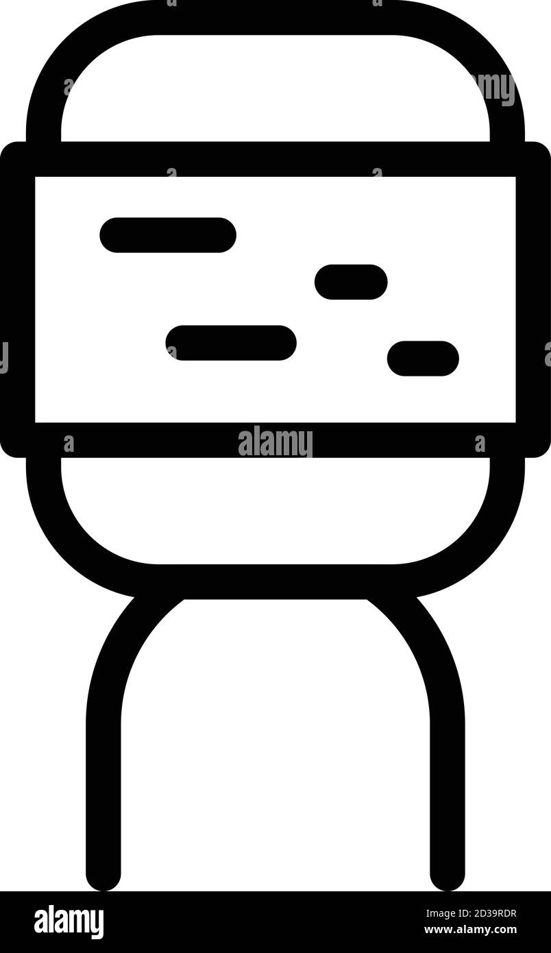 Condenser capacitor icon, outline style Stock Vector