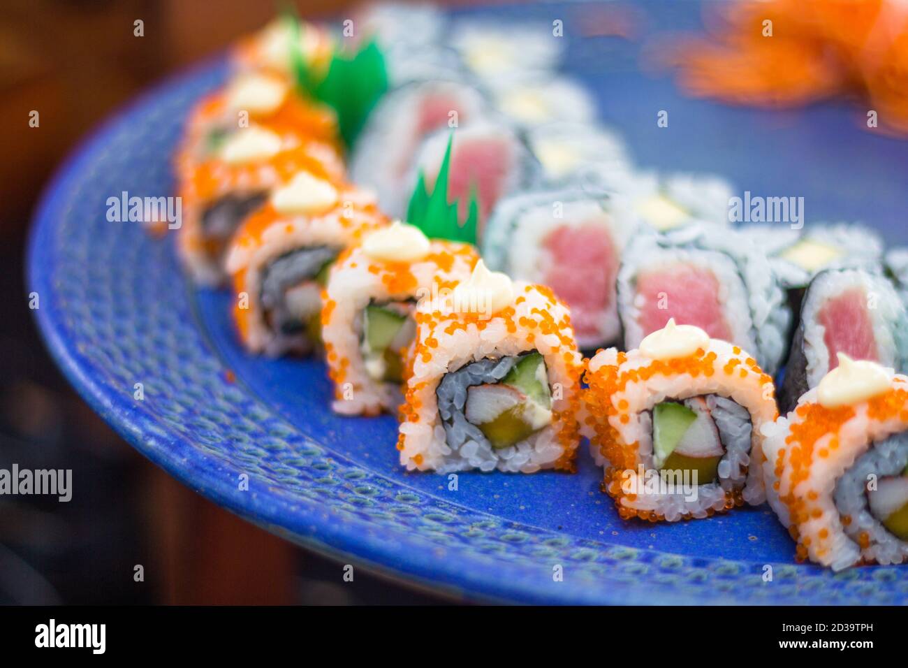 A sushi platter at a hotel buffet in Cebu City Stock Photo Alamy