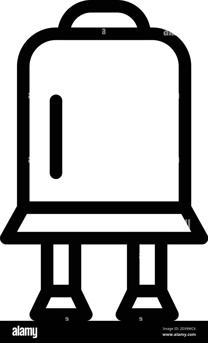 Repair capacitor icon, outline style Stock Vector