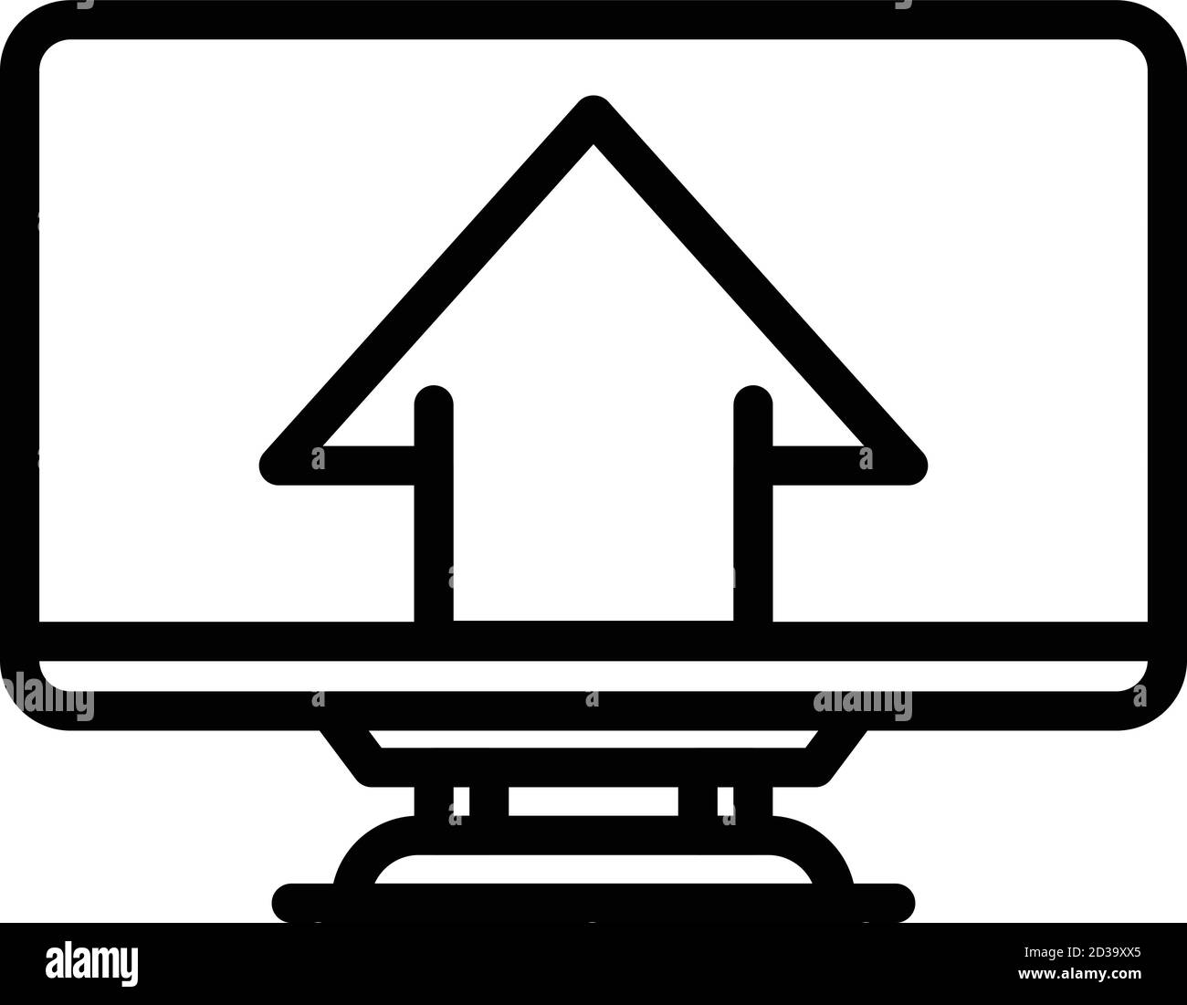 Upgrade monitor icon, outline style Stock Vector Image & Art - Alamy