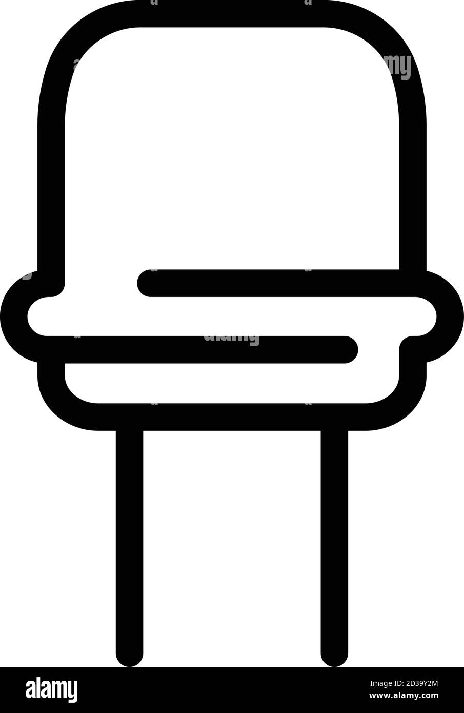 Component capacitor icon, outline style Stock Vector