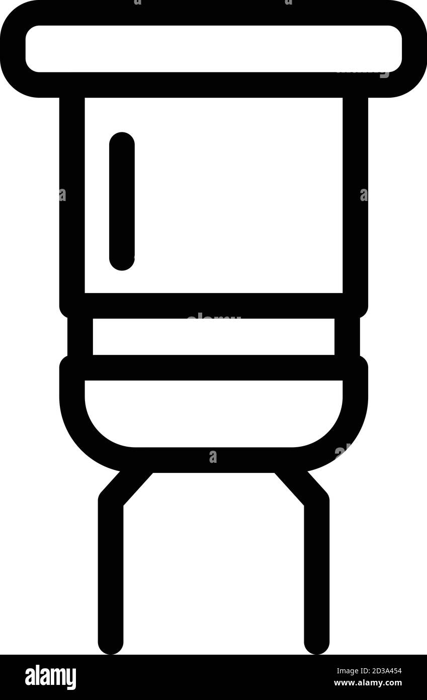 Capacitor icon, outline style Stock Vector