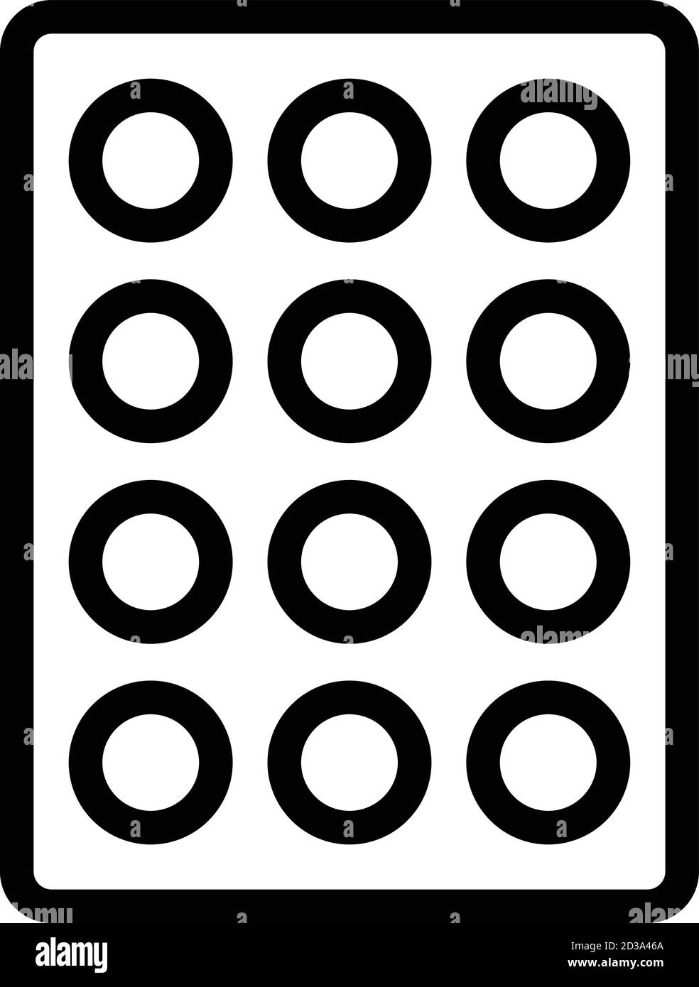 Drink ice tray icon, outline style Stock Vector Image & Art Alamy