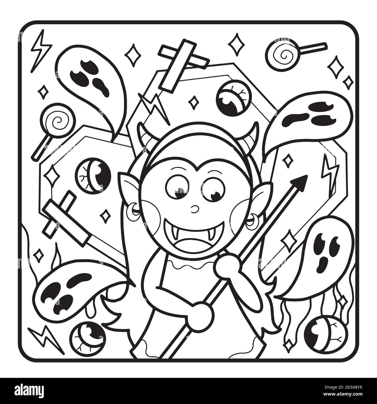 christmas-coloring-page-for-kids-stock-photo-alamy