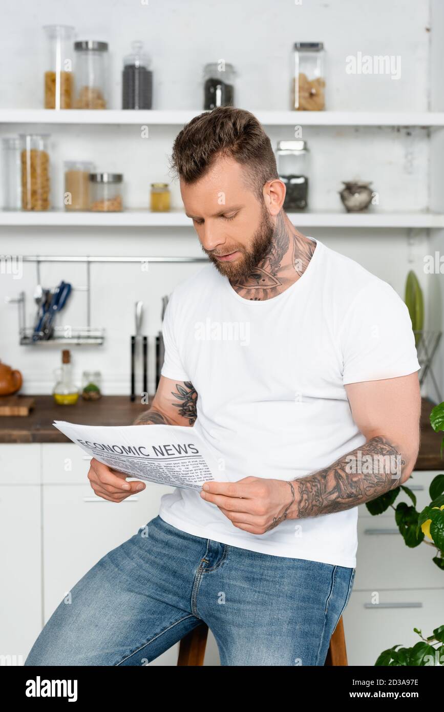 Young man tattoo in white hi-res stock photography and images - Alamy
