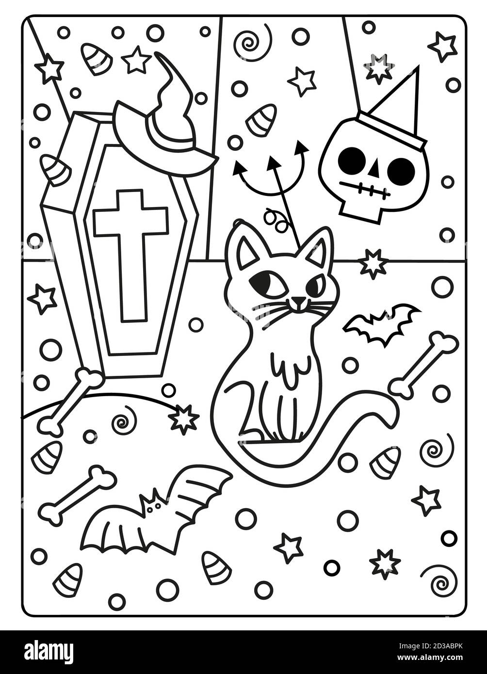 christmas-coloring-page-for-kids-stock-photo-alamy