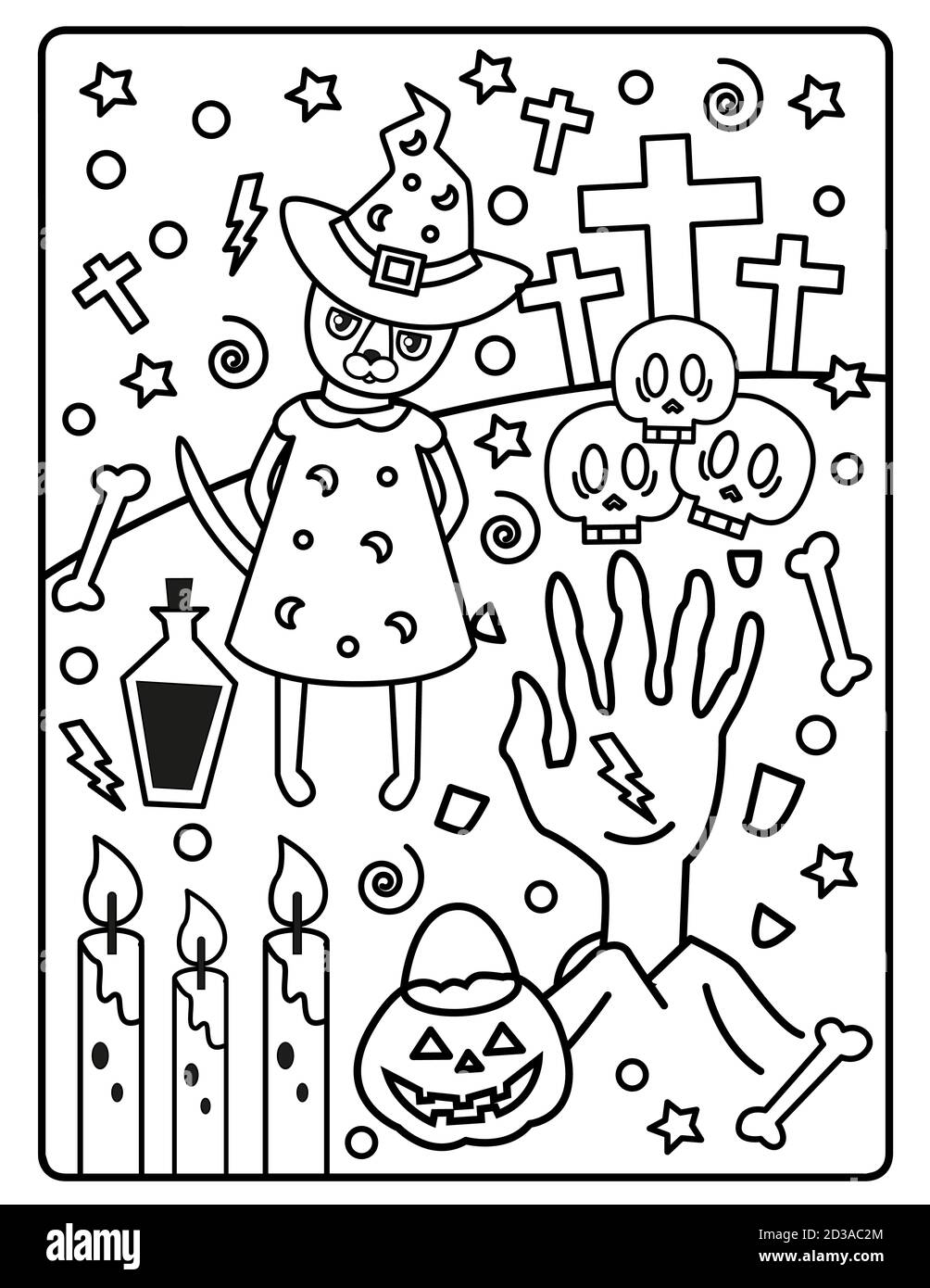 christmas-coloring-page-for-kids-stock-photo-alamy