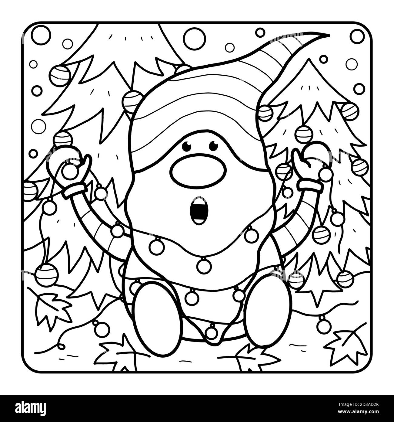 Christmas Coloring Page For Kids Stock Photo Alamy christmas-coloring-page-for-kids-stock-photo-alamy