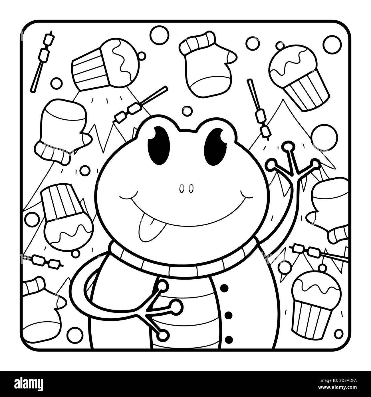 Christmas Coloring Page For Kids Stock Photo Alamy christmas-coloring-page-for-kids-stock-photo-alamy