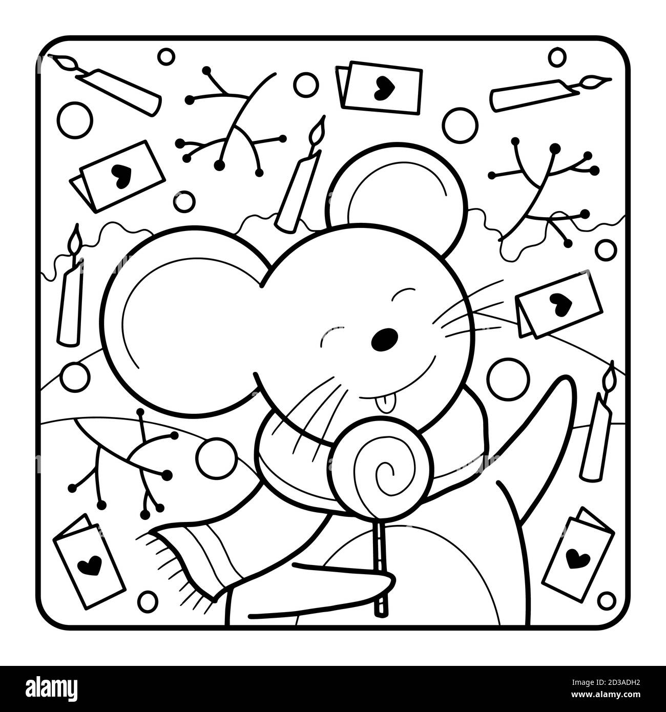 christmas-coloring-page-for-kids-stock-photo-alamy