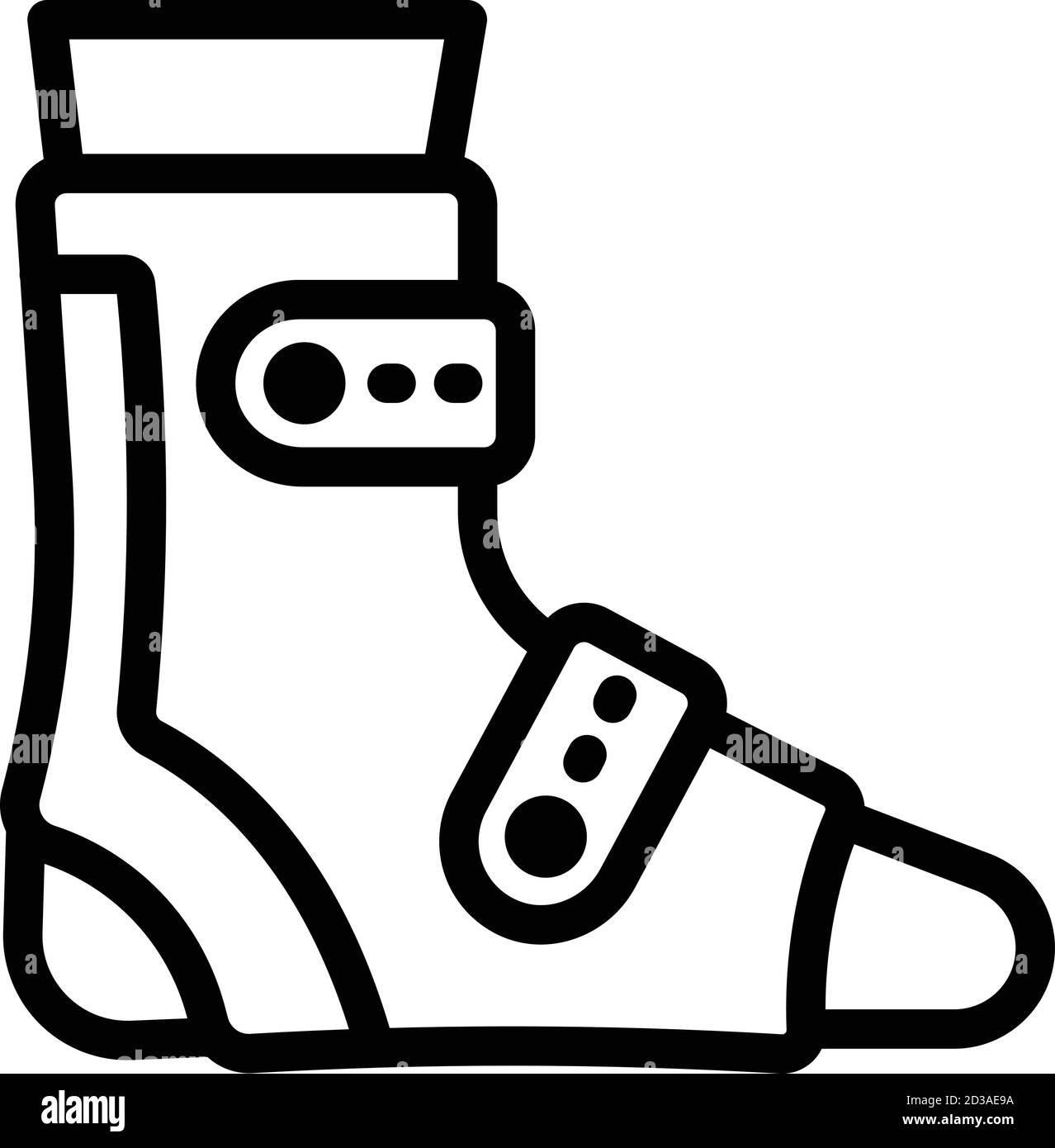 Injury leg icon, outline style Stock Vector Image & Art Alamy