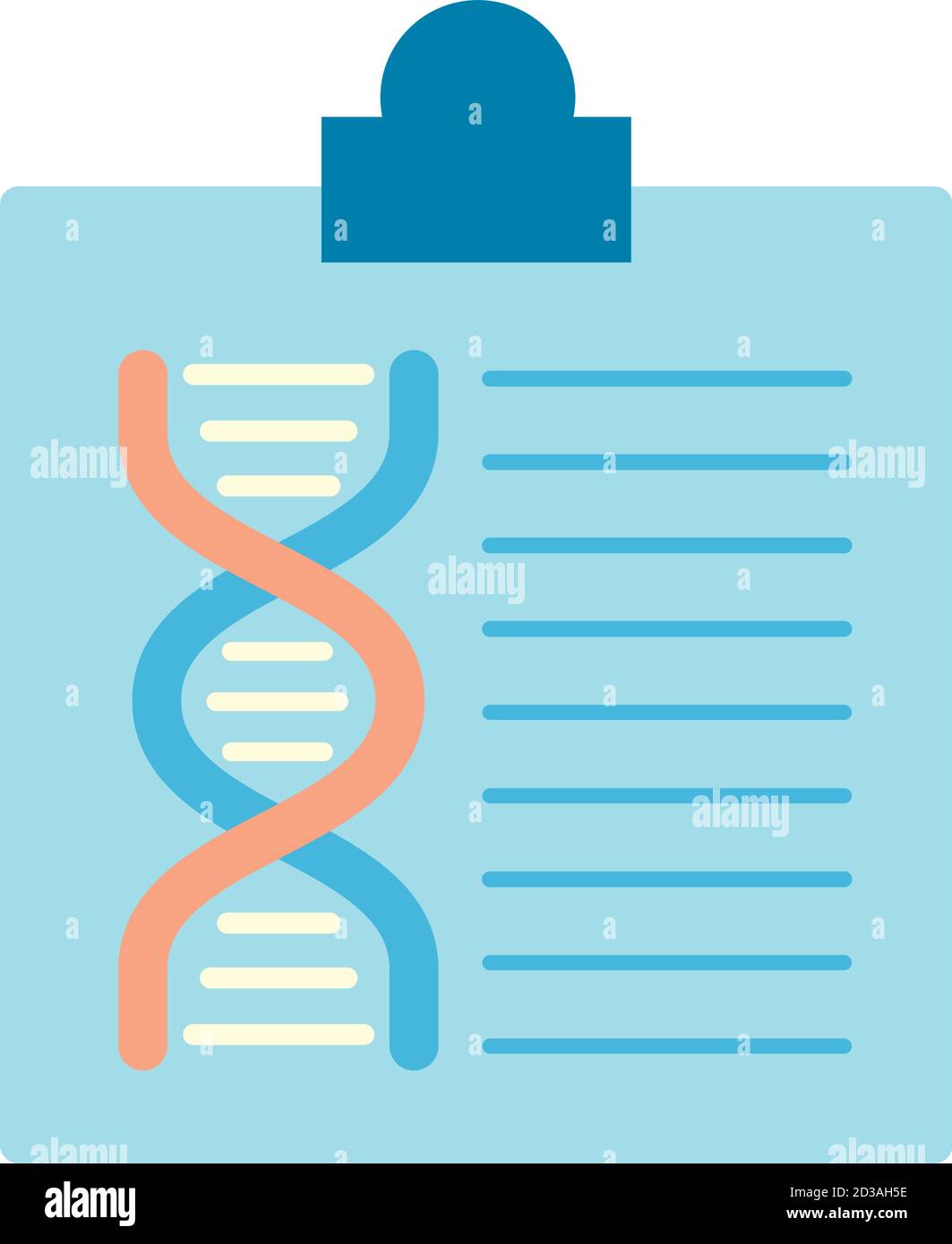 dna molecule in medical order flat style icon vector illustration ...