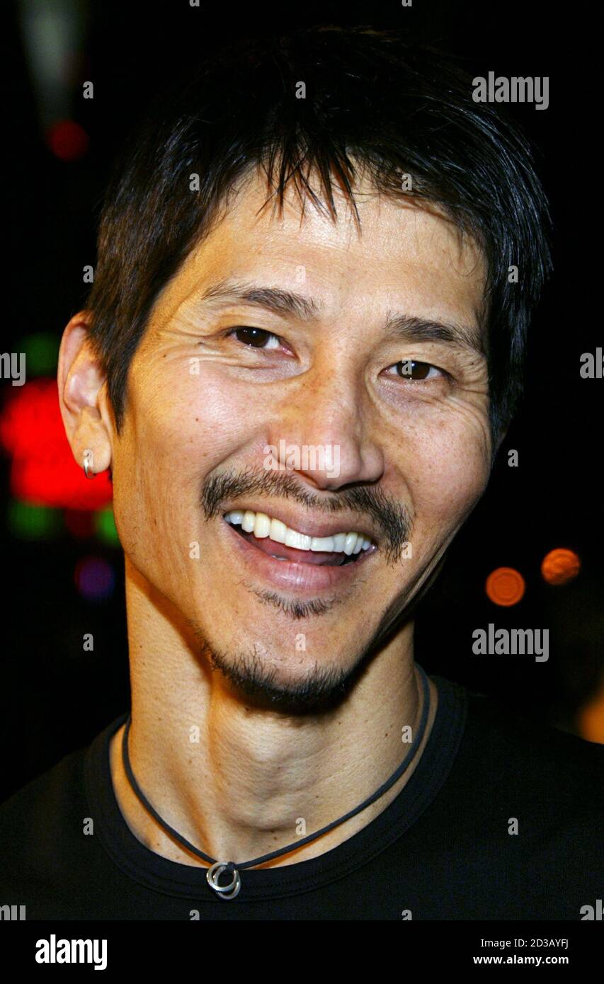 U.S. director Gregg Araki arrives for the premiere of 'Kung Fu Hustle' at the Arclight Cinerama Dome theatre in Hollywood March 29, 2005. Stock Photo