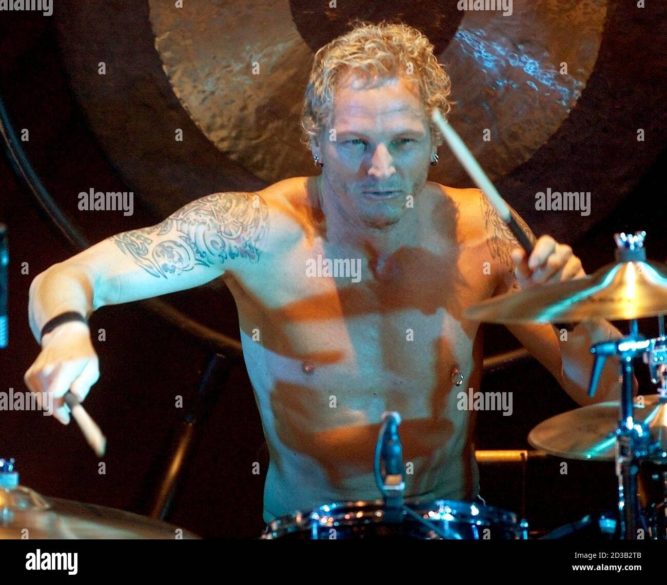 The Cult" drummer Matt Sorum performs at the House of Blues inside the  Mandalay Bay Resort & Casino in Las Vegas, June 22, 2001. The British band  released the abum "Beyond Good