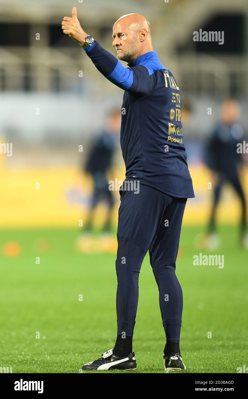 Florence, Italy. 07th Oct, 2020. Attilio Lombardo(Italy) during the Uefa Nations League match between match between Italy 6-0 Moldova at Artemio Franchi Stadium on October 07, 2020 in Florence, Italy. Photo by Maurizio Borsari/AFLO Credit: Aflo Co. Ltd./Alamy Live News Stock Photo