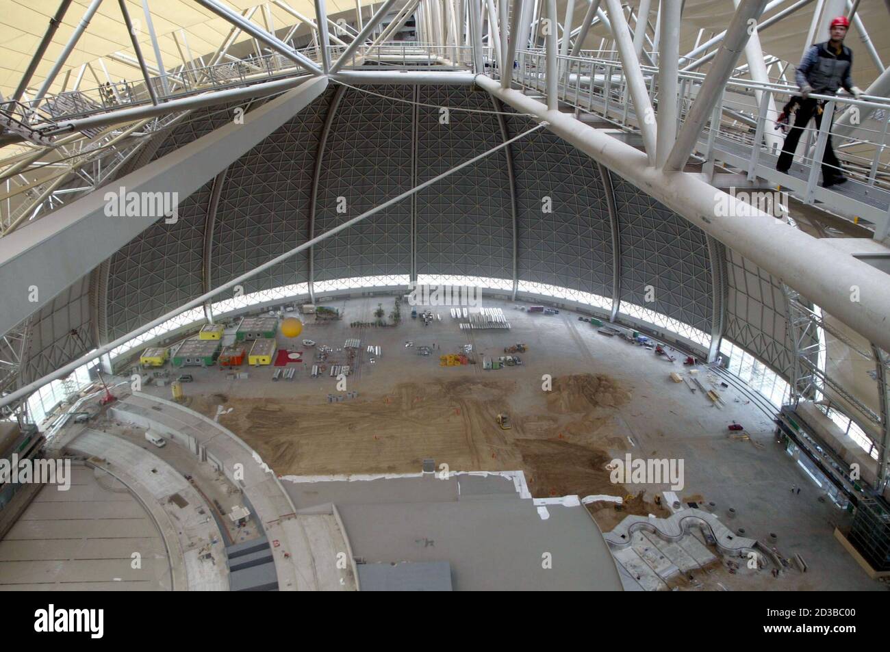 A Panoramic View Shows The Vast Airship Hangar Of The Future Tropical Islands Holiday Resort Near The Eastern German Village Of Brand 60 Kilometres 37 Miles South Of Berlin September 22 2004
