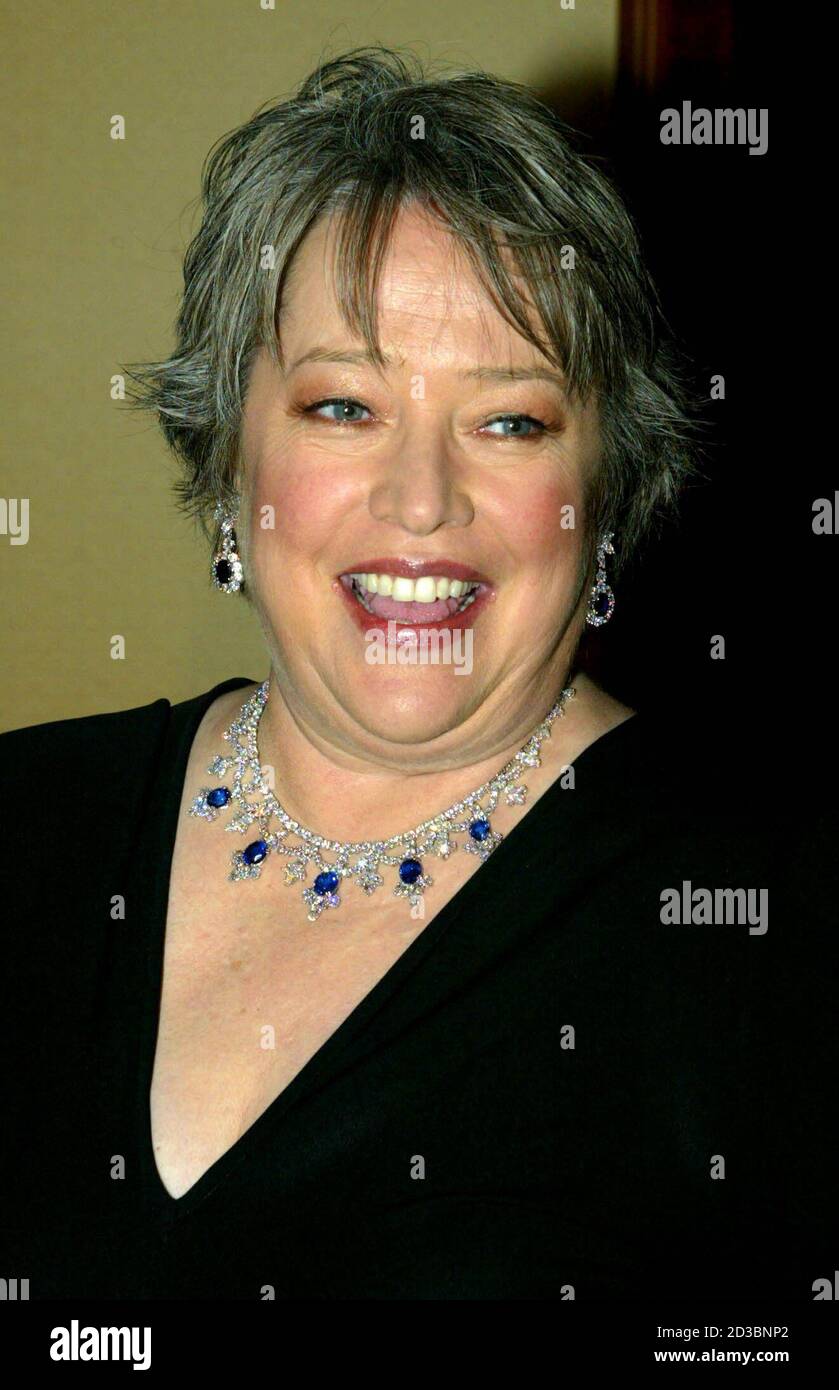 Actress Kathy Bates arrives for the Directors Guild of America Awards in  Los Angeles March 1, 2003. Bates is a presenter at the awards show and has  been nominated for an Academy