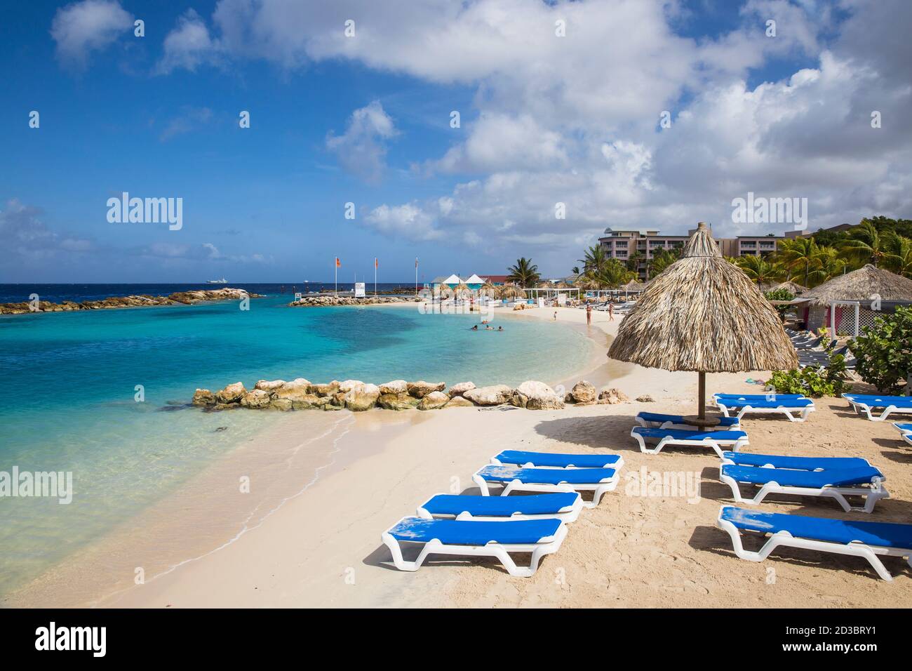 Curacao, Willemstad, Seaquarium beach, also known as Mambo beach Stock Photo