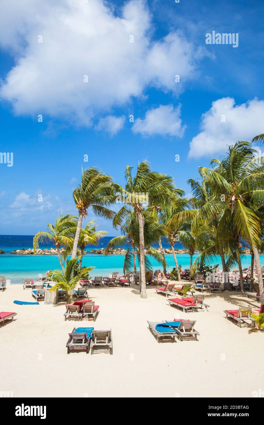 Curacao, Willemstad, Seaquarium beach, also known as Mambo beach Stock Photo