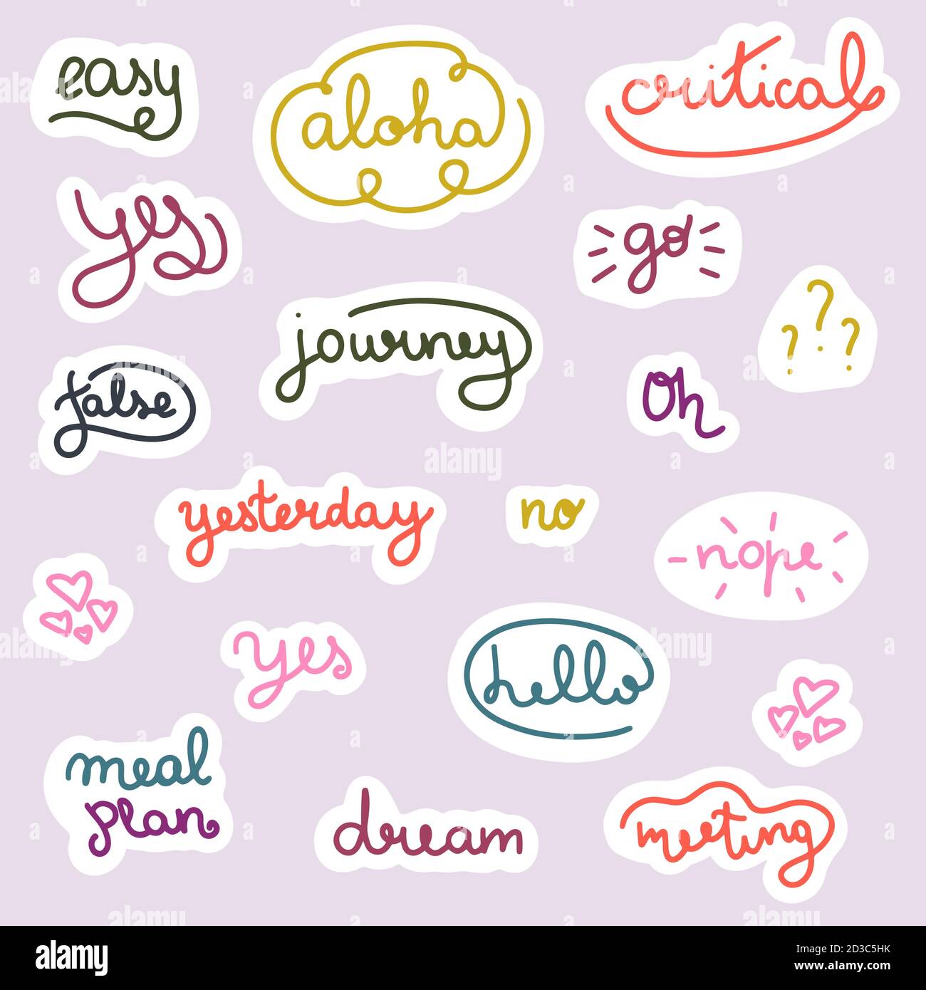Bubble Letters Stickers, Letter Stickers Journal